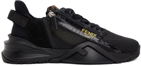 fendi black leather embossed|Fendi Flow Sneakers .